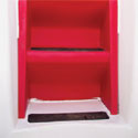 storm shelter features, tornado shelter features, underground shelter molded 3 step entrance