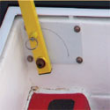 storm shelter features, tornado shelter features, underground shelter handrails